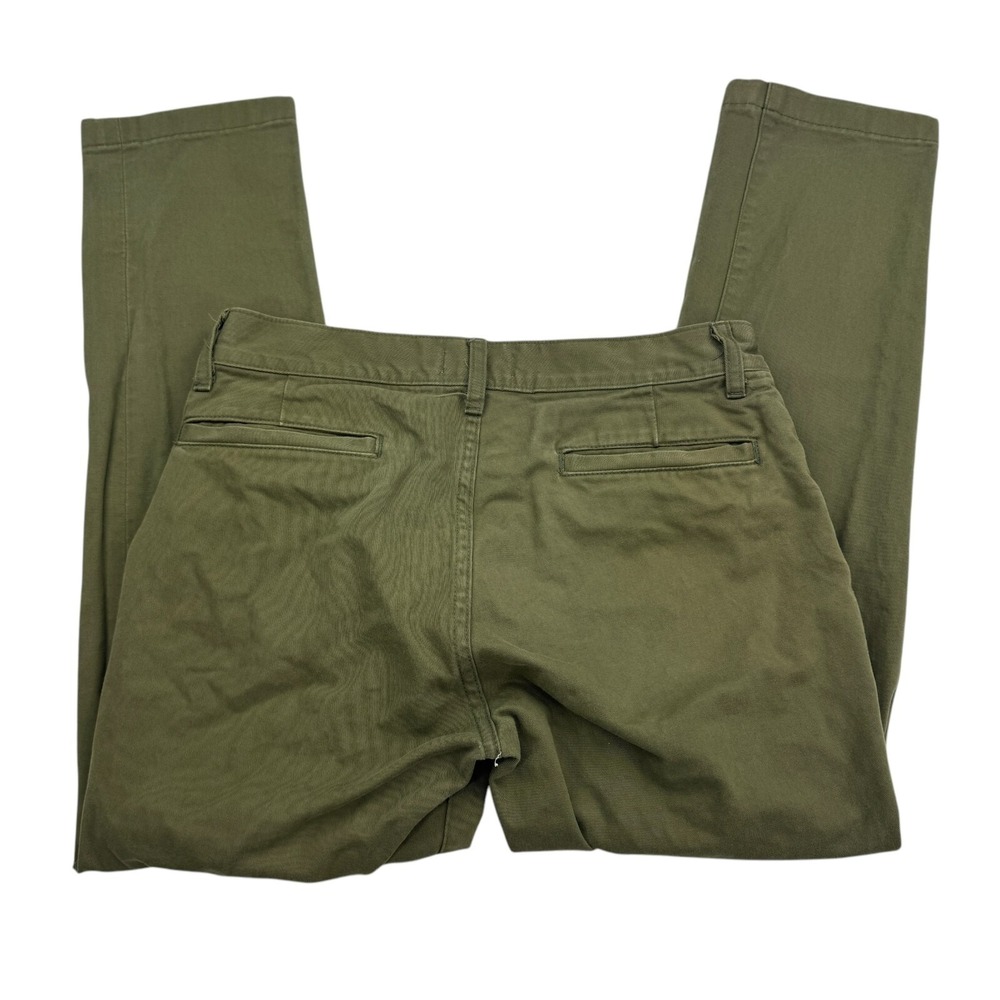Taylor Stitch Chino Pants Mens 31 x 28 Green Slim Straight Cotton Democratic
